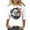 #12-Multicolor, variant on Womens T-Shirts Fashion Print Mid-Length 3/4 Sleeve Blouse Round Neck Casual Tops on Ladies