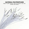 thumbnail image 7 of Yoqb Elastic Barbed Cord Elastic Barbed Cords 50pcs, Elastic Cord with Metal Ends, White Stretch Loops Elastic Bands for Masks, Crafts, Party Hats, Badges, DIY Signs A110, 7 of 7