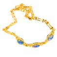 thumbnail image 4 of ETERNAL BLISS 18kt GOLD PLATED GENUINE AUSTRALIAN BLACK OPAL BRACELET, 4 of 5