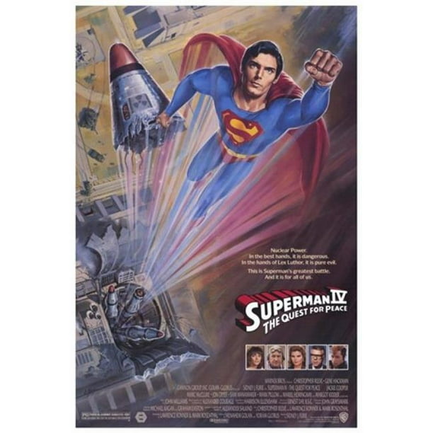 Posterazzi Mov399601 Superman 4 The Quest For Peace Movie Poster 11 X 17 In Walmart Com Walmart Com