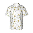 thumbnail image 2 of Goofa Bee Hawaiian Shirt for Men, Unisex Summer Beach Casual Short Sleeve Button Down Shirts,Aloha Tropical Floral print shirt-XX-Large, 2 of 9
