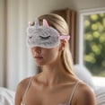 thumbnail image 6 of Unique Bargains Soft Cartoon Sleep Mask Eye Shade Cover for Rest Gray, 6 of 6