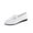 #115-White, variant on Censtreet Women's Loafer Flats Comfortable Office Work Shoes, Cute Penny Loafer Slip On Walking Driving Shoes