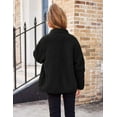 thumbnail image 6 of Oudiya Girls Fleece Jacket Sherpa Fall Winter Full Zip Fuzzy Coat Outwear with Pockets for Kids 5-13Y, 6 of 8