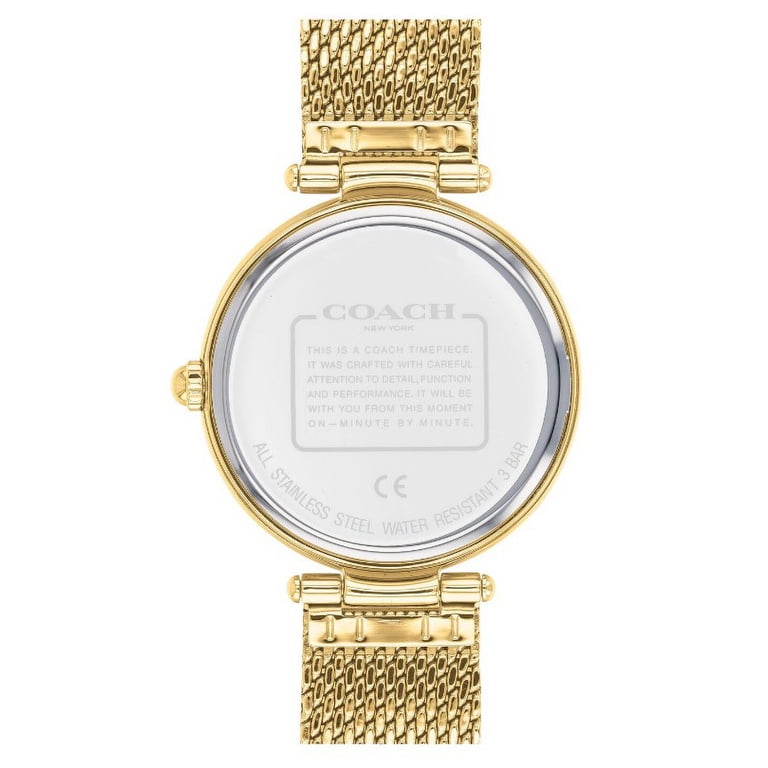 Coach 14503568 Park White Floral Design Dial Gold Tone  display picture 3