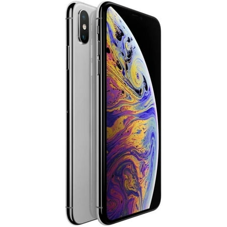 Apple iPhone XS Max 64GB 6.5" 4G LTE Unlocked, Silver (Certified Used)