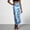 #0266-Sky Blue, variant on Satin Skirt for Women, High Waisted Maxi Skirt with Elastic Waistband, Flowy A Line Long Skirt with Floral Print, Casual Silky Ankle Length Skirt, Printed Summer Skirt Gift