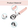 thumbnail image 3 of Ice Cream Scoop Stainless Steel Cookie Fruit Dessert Scoop Metal Small Ice Cream Scoop For Meatballs Mashed Potatoes(pink), 3 of 5