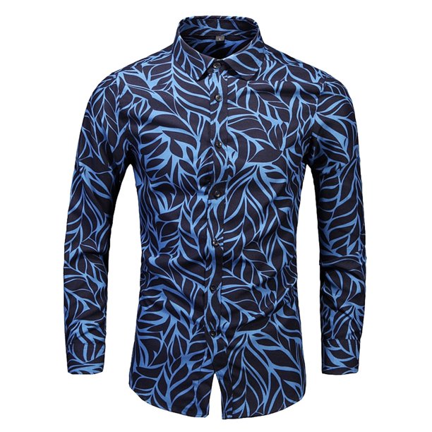 Camisas Casuales Para Hombre Camisa a rayas suelta para hombre Camisa de manga larga casual de moda de talla grande (BU1, 4XL)