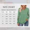 thumbnail image 2 of TEMOFON Blouses for Women Dressy Casual Long Sleeve Shirts V Neck Fall Trendy Tops Womens Clothes Lace Sleeve Tunic Tops Sweatshirts Pullover T Shirts, 2 of 8