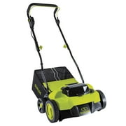 Sun Joe 2x24V Cordless Lawn Dethatcher & Scarifier Yard Machine with Collection Bag, 15-Inch