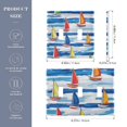 thumbnail image 2 of Yayeee Toggle Light Switch Wall Plate 2-Gang 4.56"x4.48" Decorative Outlet Cover, Orange Sailboats, 2 of 7