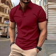 thumbnail image 6 of Polo Shirts for Men Short Sleeve Slim Fit Tshirts Performance Wicking Work Golf Shirt, 6 of 9