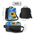 thumbnail image 2 of Naloa Blue Sky Sunflower Lunch box Lunch bag for men women Large capacity Lunchbox Insulated Lunch bag Lunch box cooler, 2 of 7