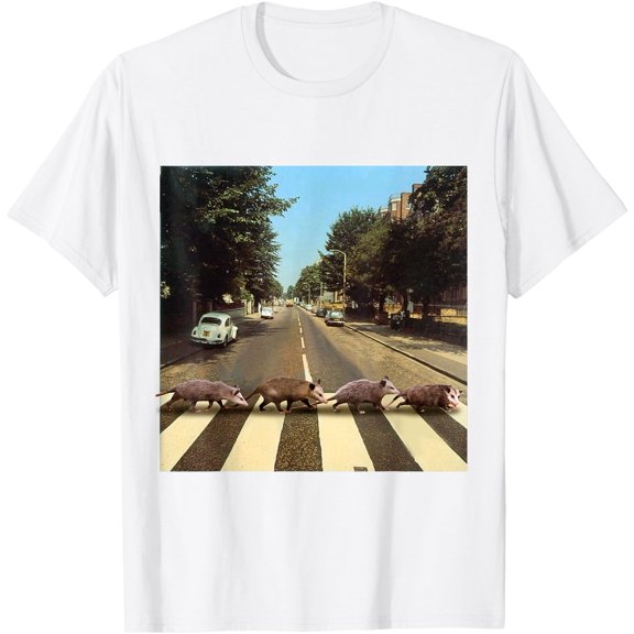 Possums Road Crossing Parody Opposum Lover Unisex T-Shirt for Men Women Kids Toddler