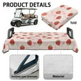 thumbnail image 6 of Yuyamidu Cute Strawberry Golf Cart Seat Covers Pink Golf Cart Cushion Covers Winter Club Car Seat Towel Blanket, Easy to Install, 6 of 8