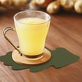 thumbnail image 4 of Kcavykas Portable Coasters Leaf Dinner Mat Scream Chicken Cup Pad Stylish Dining Table Kitchen Dining Table Decor -Yellow, 4 of 6