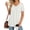 White, variant on MOYIKO Womens T Shirts Short Sleeve Pleated Peplum Babydoll Summer Tops V Neck Dressy Casual Tunic