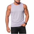 thumbnail image 2 of Jaunzuar Tank Tops Men Muscle Solid Color Summer Sleeveless Shirts Hiking Running Casual Shirts, S-2XL, 2 of 9