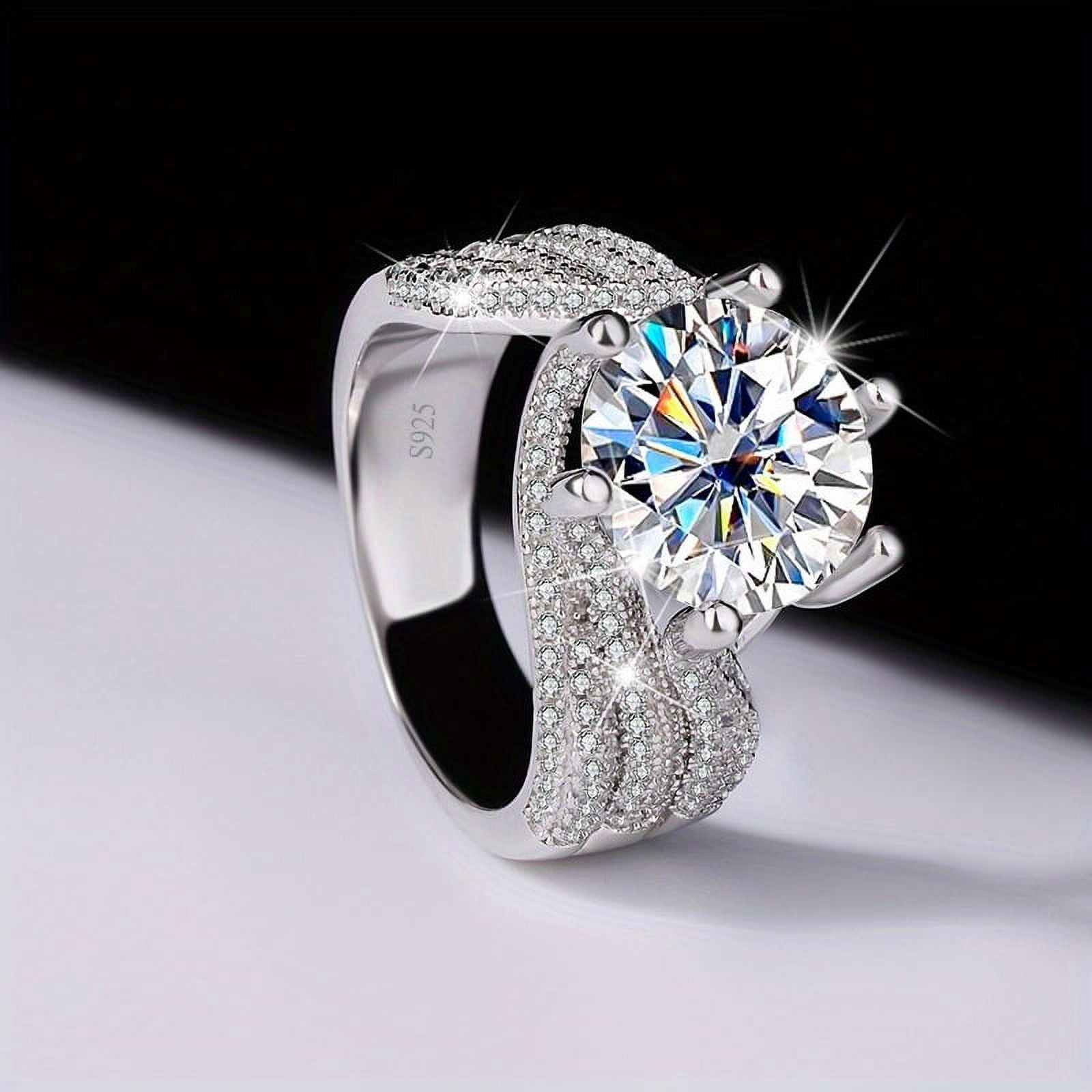 ◇TATIANA◇ [Silver 925] Moissanite 0.5 carat ring_DR0001 ☆TATIANA☆ [Silver 925] Moissanite 0.5 carat ring_DR0001