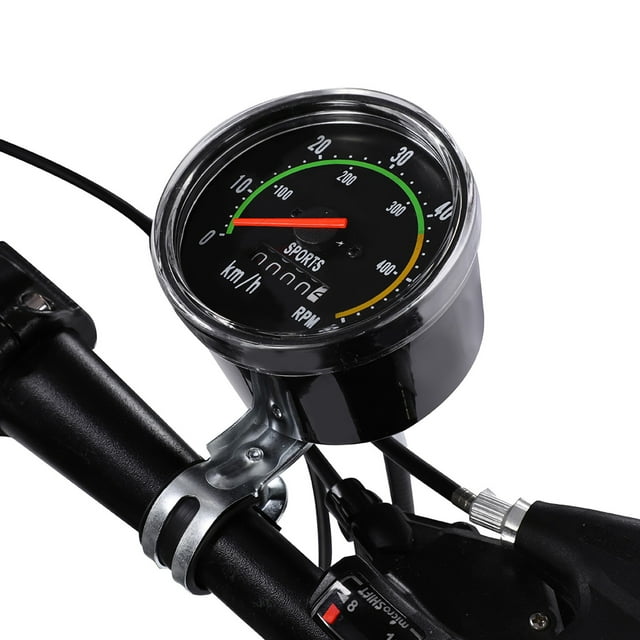 Bike Speedometer, Bike Mechanical Computer Bike Computer, Bike Speedometer Odometer Stopwatch Cyclocomputer Compatible with 26/27.5/28/29 Inch Bikes for Cycling Journeys