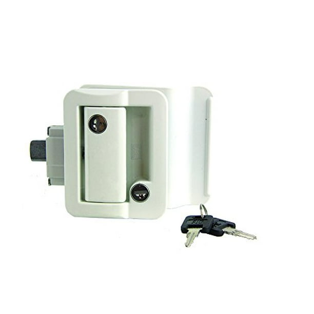 Lippert 239632 Rv Entry Door Latch Kit White Walmart Com