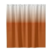 BKBP Fabric Shower Curtain Gradient Design, Water-Resistant Bathroom Decor with Rustproof Hooks, 180x180cm PEVA Liner for Tub/Tile Protection & Moisture Control