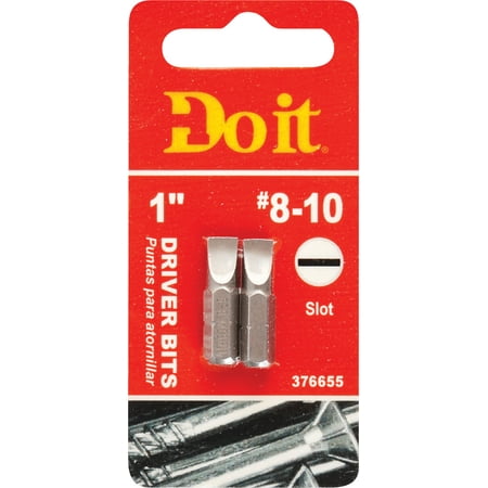 

3PC Mibro/GS Do it Insert Screwdriver Bit Slotted #8-10