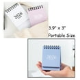 thumbnail image 6 of 2026 Mini Desk Calendar Flip Monthly Memo Notes Simple Style Calendar 3.9" x 3" - White (Jan. 2026 to Jul. 2027), 6 of 7