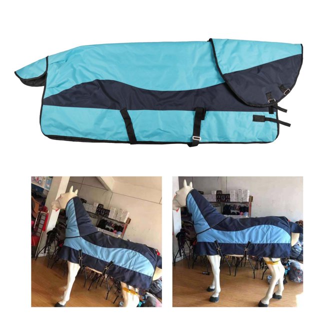 para caballos de 350g, 6000D, para caballos: impermeables, transpirables, a prueba , alejadas de los molestos mosquitos - Azul, El 145cm Soledad Manta de participación de caballos