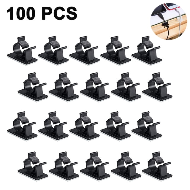 Abrazaderas de nailon ajustables para cables, abrazaderas adhesivas para gestión de cables, abrazadera ajustable