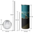 thumbnail image 4 of Jacksonville Football City Classic Team Color Year 20oz Stainless Steel Tumbler with Lid and Straw for Football Fans Men Women Gifts Skinny Travel Cup Keeps Drinks Cold & Hot, 4 of 6