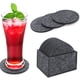 thumbnail image 1 of 14 posavasos redondos de fieltro con caja de almacenamiento, absorbentes de agua, para bebidas, vasos, bares y vidrios., 1 of 4