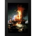 thumbnail image 2 of Moran, Edward 11x14 Black Modern Framed Museum Art Print Titled - Burning of the Frigate Philadelphia Tripoli Harbor, Feb 16, 1804, 2 of 5