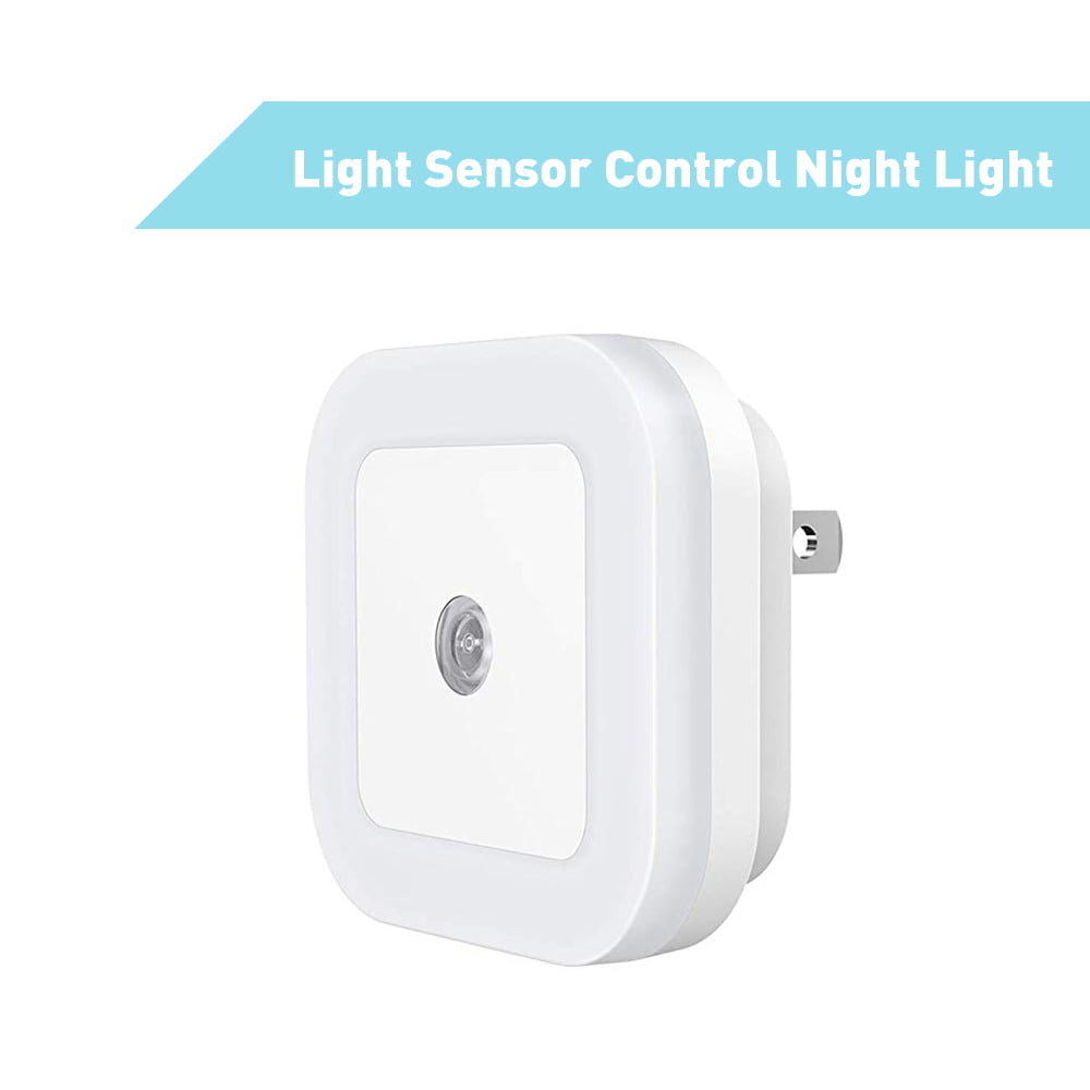Light Sensor Control Night Light Mini EU US Plug Novelty Square Bedroom lamp New 