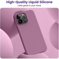 thumbnail image 2 of Designed for iPhone 15 Pro Case, Silicone Shockproof Slim Thin Phone Case for iPhone 15 Pro(6.1 inch), (Lilac Purple), 2 of 12