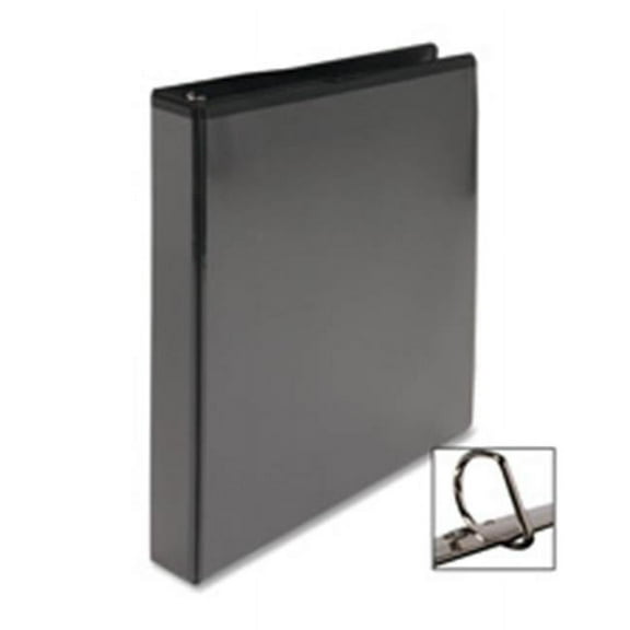 D-Ring View Binder- 2in. Capacity- 11x8-.50in.- Black