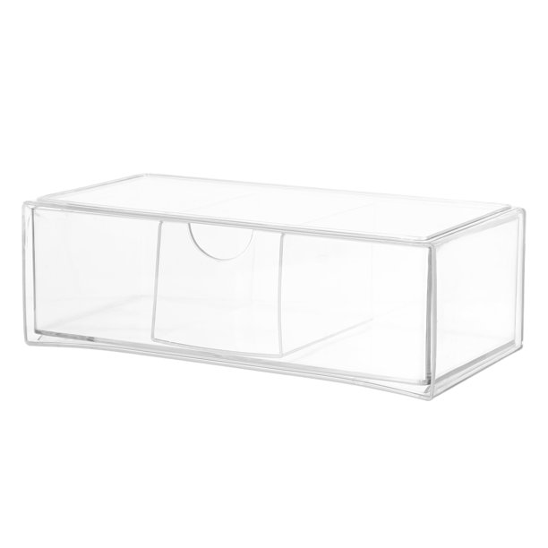 unbranded Organizador Acrílico Transparente Con Cajones Apilables Para Accesorios De Cabello Y Escritorio