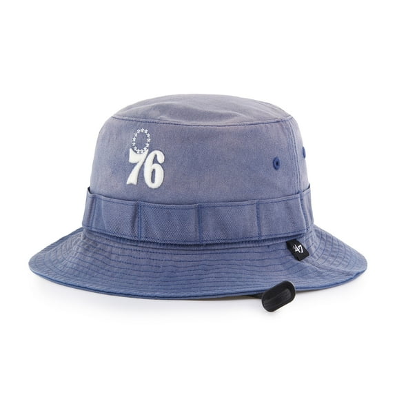 Men's-'47  Royal Philadelphia 76ers Buxton Garment Washed Bucket Hat