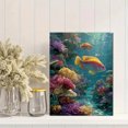 thumbnail image 2 of Vibrant Tropical Coral Reef Fish Canvas Sea Life Home Bedroom Wall Art Print, 2 of 8