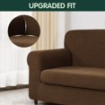 thumbnail image 4 of CHUN YI Stretch 2-Piece Checks Sofa Cover with Cushion Cover Slipcover, 4 of 6
