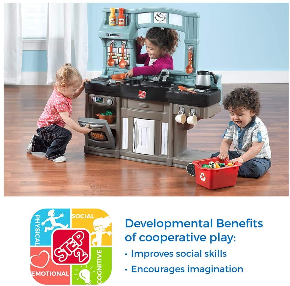 step2 best chef's play kitchen with 25 piece accessory set