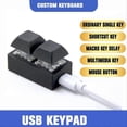 thumbnail image 4 of Mini Keyboard Macro Keypad RGB DIY Shortcut Keyboard Keyboard, 2Keys, 4 of 5