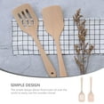 thumbnail image 2 of Juego de utensilios de cocina antiadherentes de madera Qnmwood - 2 espátulas de bambú para hornear y cocinar, 2 of 6