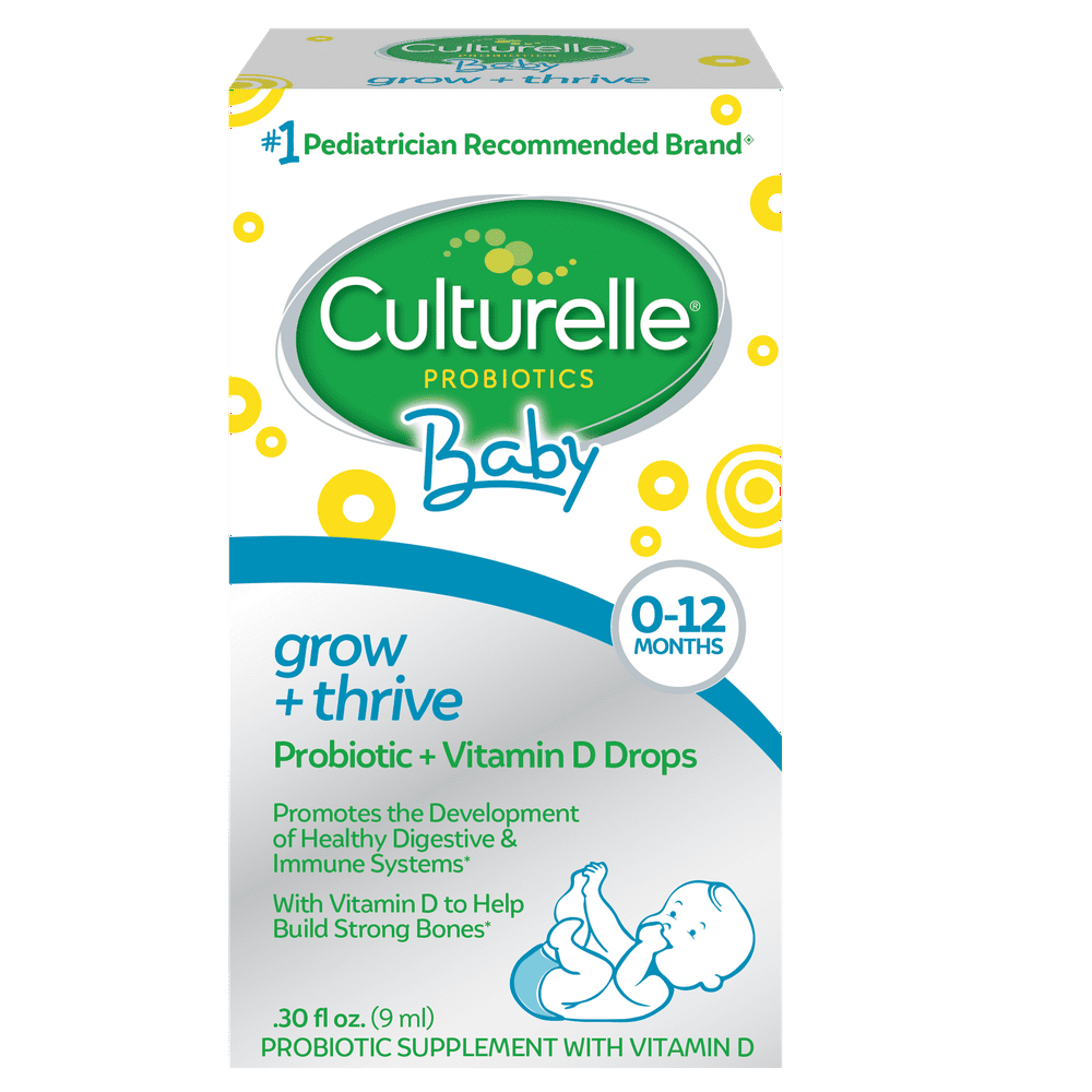 Culturelle Baby Grow + Thrive Probiotic & Vitamin D Drops, 012 mo