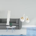 thumbnail image 2 of Pantalla de lámpara de pie,Lámpara minimalista para estudio,Cubierta de luz Iluminación creativa para dormitorio,estatua de cisne,Estatuas y figuras de cisnes de cerámica moderna, 2 of 8