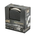 thumbnail image 3 of (4 pack) Thyme & Table 6 pack Ceramic Ribbed Coaster Set, Black, 3 of 8
