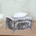 thumbnail image 2 of Elegant Tissue Box Holder Organizer Napkin Dispenser for Office covers rectangular Plastic Restaurant Home Tin, 2 of 8