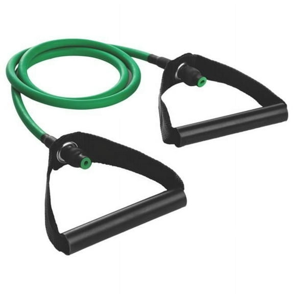 Light Resistance Tubing with PVC Handle, Green