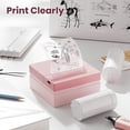 thumbnail image 2 of Genuine Self-Adhesive Thermal Printer Stickers, Compatible with PM290C Mini Sticker Printer, Black on White, 54mmx3.2m Sticker Paper for Journal, Study, Photos, Note, 3 Rolls, Transparent, 2 of 7